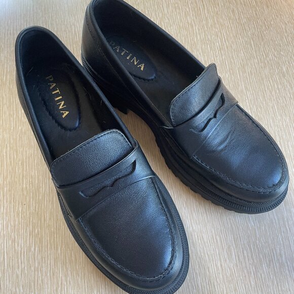 Black Leather Loafers - Picture 2 of 6